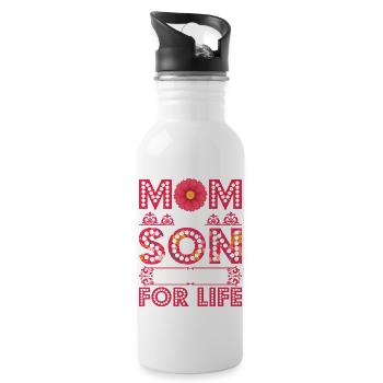 Mom And Son - 20 oz Water Bottle - white - Right
