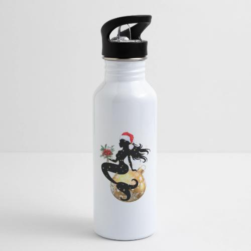 Merry Mermaid - Christmas Edition Design - 20 oz Water Bottle