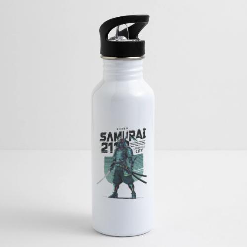 Cyber Samurai 2110: Glowing Katana Warrior - 20 oz Water Bottle