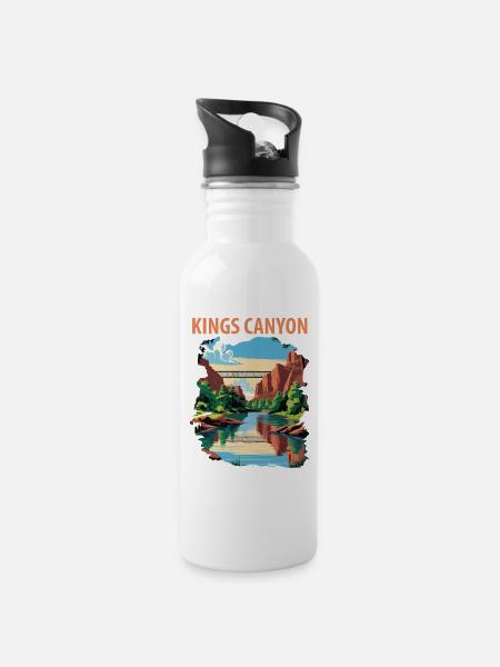 Kings Canyon - 20 oz Water Bottle - white