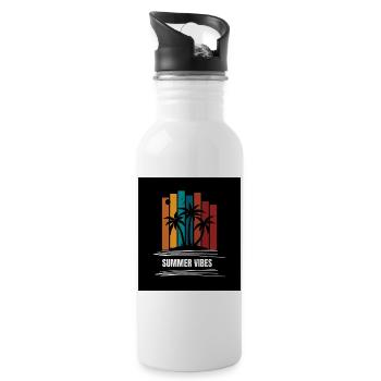 Pure Summer Vibes - 20 oz Water Bottle - white - Right