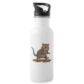 Hutia forest rodent - 20 oz Water Bottle - white - Right