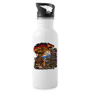 Germany Travel Adventure – Life Is About the Journ - 20 oz Water Bottle - white - Right