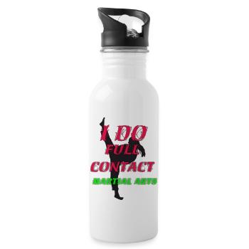 Pure Combat-full contact - 20 oz Water Bottle - white - Right