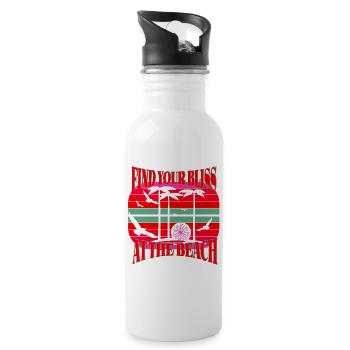 BLISS BEACH - 20 oz Water Bottle - white - Right