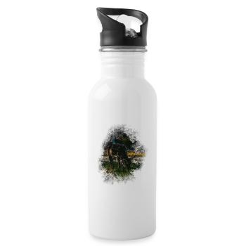 christmas deer - 20 oz Water Bottle - white - Right