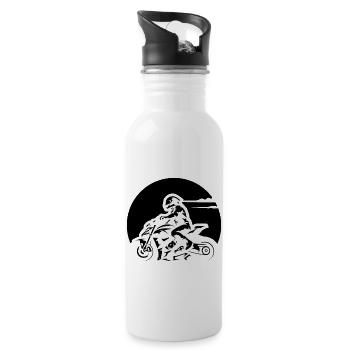 Motocross - 20 oz Water Bottle - white - Right
