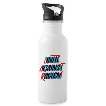 Unite Against Racism - 20 oz Water Bottle - white - Right