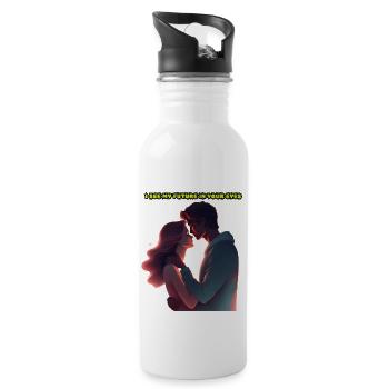 Couple Love - 20 oz Water Bottle - white - Right