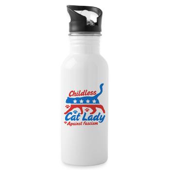 Childless cat Lady 2024 election campaign - 20 oz Water Bottle - white - Right