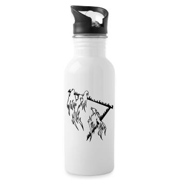 Phoenix bird - 20 oz Water Bottle - white - Right