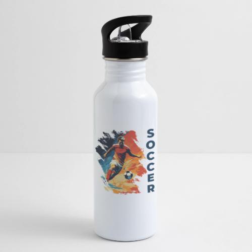 Soccer Action Pulse - 20 oz Water Bottle