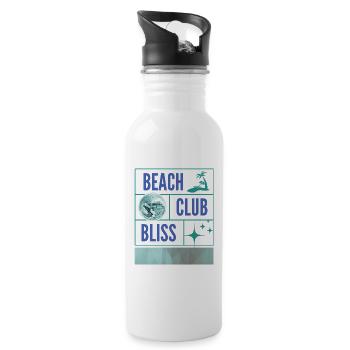 Beach Club Bliss – Summer and party atmosphere - 20 oz Water Bottle - white - Right