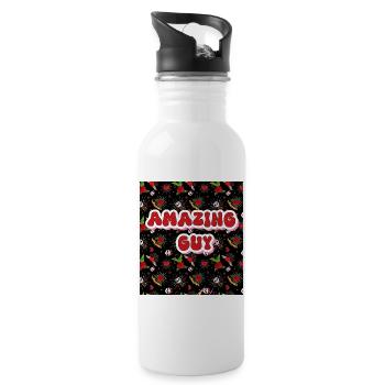 Amazing Guy - Funny Quote T-Shirt - 20 oz Water Bottle - white - Right