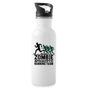 Zombie Apocalypse Running Team - 20 oz Water Bottle - white - Right