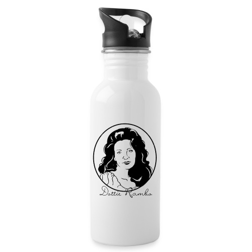 Dottie with Name Outline-Black - 20 oz Water Bottle