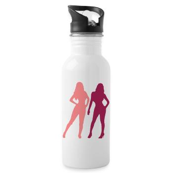Sexy 2 women - 20 oz Water Bottle - white - Right
