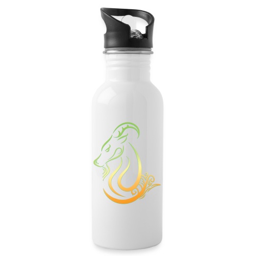 Capricorn Zodiac Sea Goat Astrology Logo - Water Bottle