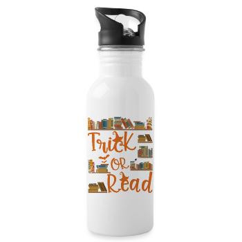 Trick Or Read Library Event Halloween - 20 oz Water Bottle - white - Right