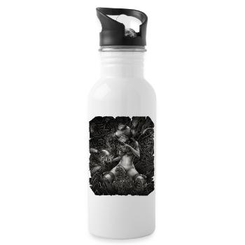 Crying Baby Monster Octopus - 20 oz Water Bottle - white - Right