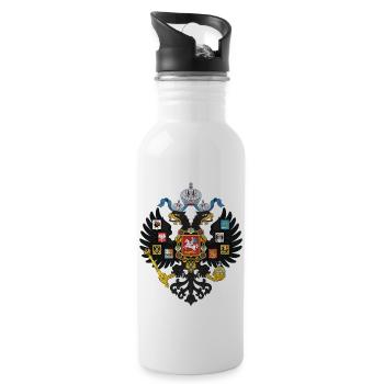 The coat of arms of Russia - 20 oz Water Bottle - white - Right
