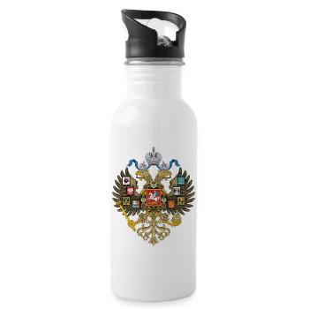 The coat of arms of Russia - 20 oz Water Bottle - white - Right