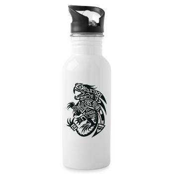 Maya God Mayan Mythology Ancient God Kukulkan - 20 oz Water Bottle - white - Right