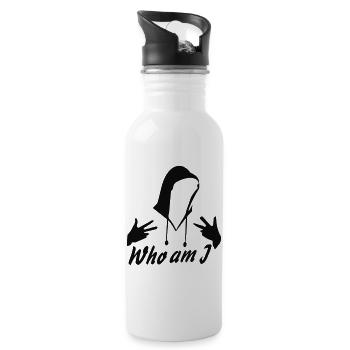 Who Am I Hoodie Mystery - 20 oz Water Bottle - white - Right