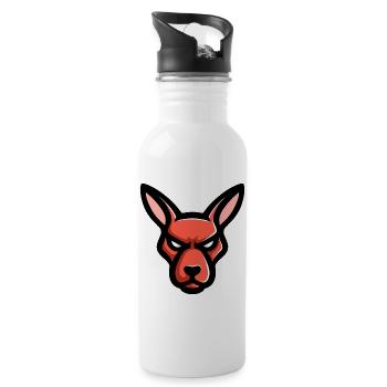 Kangaroo Head Mascot - 20 oz Water Bottle - white - Right