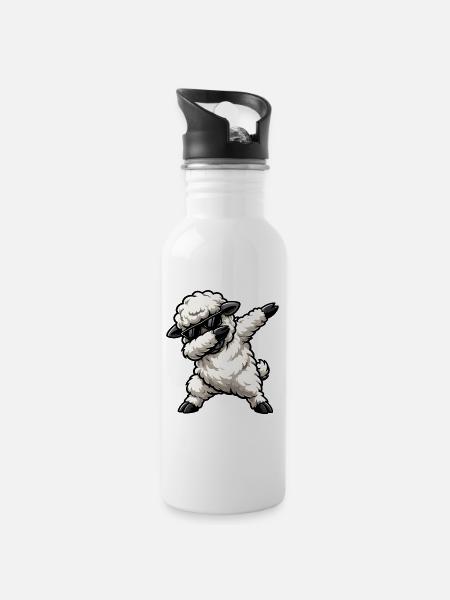 Dabbing Sheep - 20 oz Water Bottle - white