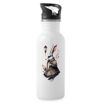 White Rabbit Victorian Style Dress - 20 oz Water Bottle - white - Right