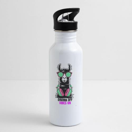 Drama Off Vibes On Llama Shirt – Funny Chill - 20 oz Water Bottle