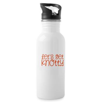 Let's Get Knotty 2 - 20 oz Water Bottle - white - Right