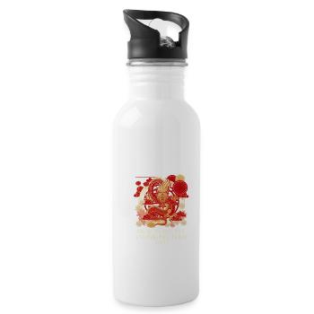 New Years Eve Drinking Team 2024 Chinese New Year - 20 oz Water Bottle - white - Right