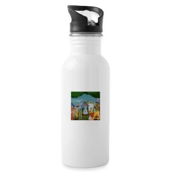 Power by Alignment: Medieval Swords & Harmony - 20 oz Water Bottle - white - Right
