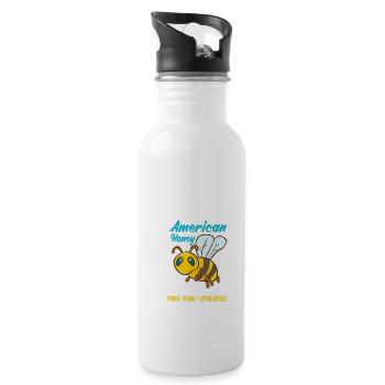 American Honey Pure Raw Unfiltered - 20 oz Water Bottle - white - Right