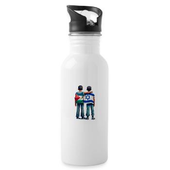 Love heals all - 20 oz Water Bottle - white - Right