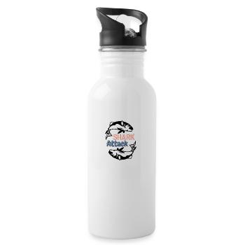 Twin shark - 20 oz Water Bottle - white - Right