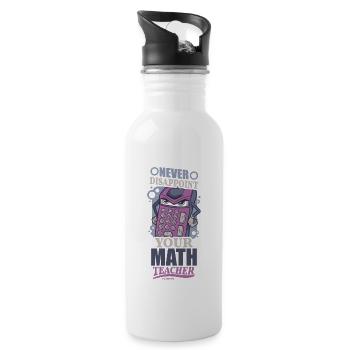 Mathematics math mathematician math teacher gift - 20 oz Water Bottle - white - Right