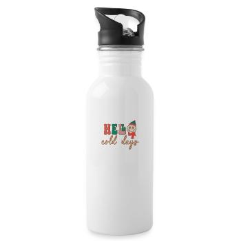 Hello Cold Days - 20 oz Water Bottle - white - Right