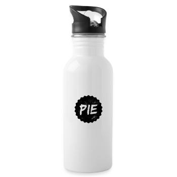 Rustic Pie Stamp Logo - 20 oz Water Bottle - white - Right