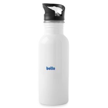 Belle Night Sky 3D Lettering - 20 oz Water Bottle - white - Right