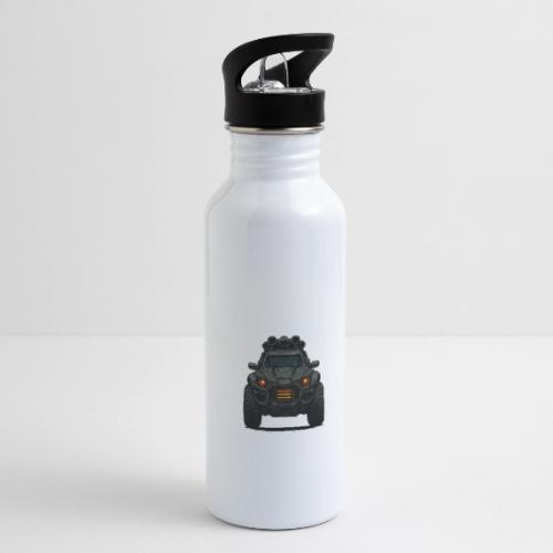 Armored Battle Truck War Machine Art - 20 oz Water Bottle