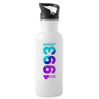 Limited Edition August 1993 Year 1993 Retro 1993 P - 20 oz Water Bottle - white - Right