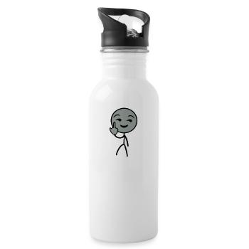 Fuck you stickman - 20 oz Water Bottle - white - Right