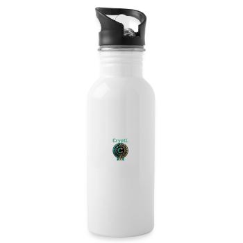 CryptL Circuit Crest - 20 oz Water Bottle - white - Right
