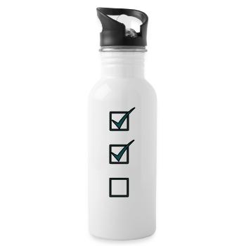 Correct - 20 oz Water Bottle - white - Right