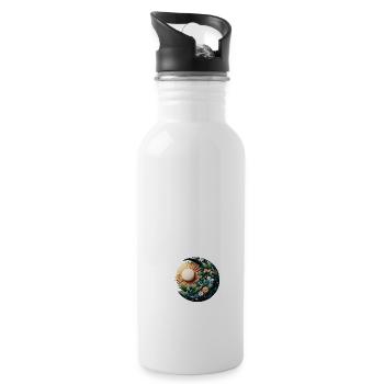 Mon and son - 20 oz Water Bottle - white - Right