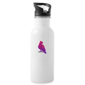 Falcon bird - 20 oz Water Bottle - white - Right