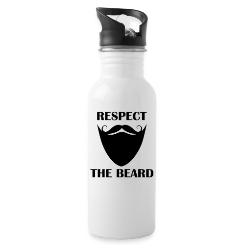 Respect the beard 07 - 20 oz Water Bottle
